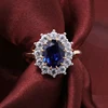 Anillo de oro macizo de 14 quilates con piedra labio cultivada