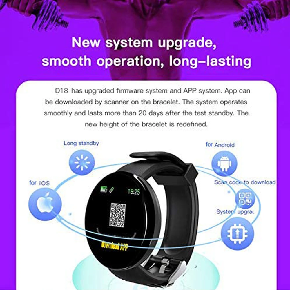 smartwatch d18 é bom