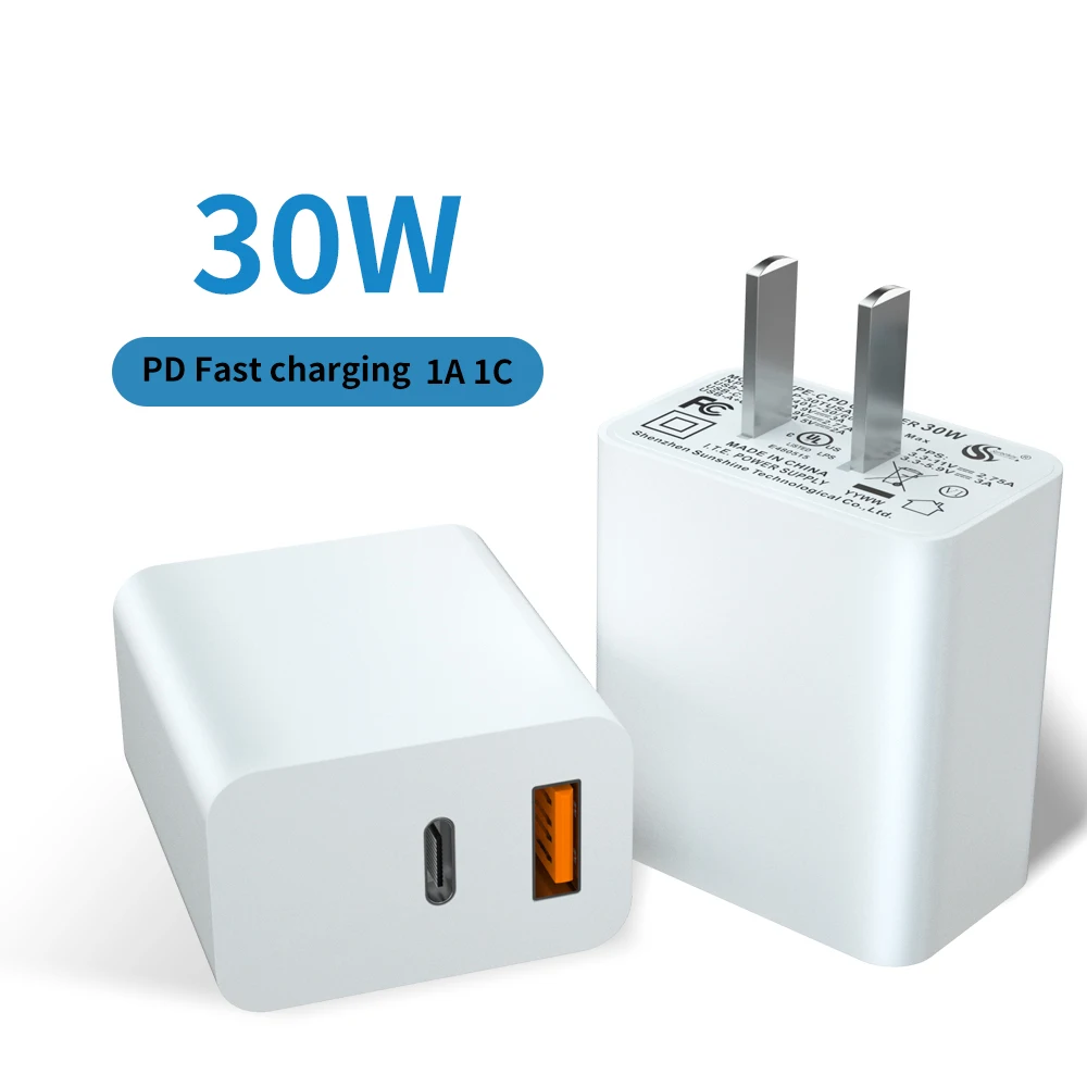 30w Wall Adapter Usbc Type C Pd 30w Fast Chargers For Apple Iphone 14