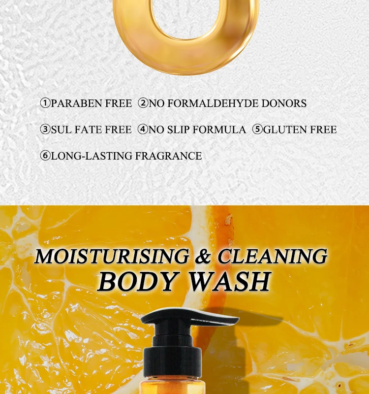 Oem Natural Cleaning Bleaching Shower Gel Skin Lightening Body Wash Pod