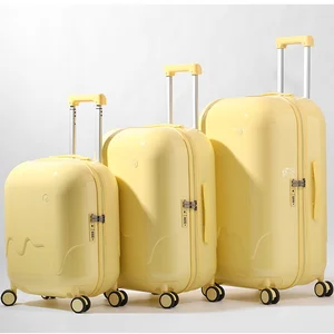 Wholesale Custom Cute Ice Cream Style Suitcase Female Silent Swivel Wheel 20-inch Carry-on Suitcase Travel Luggage
