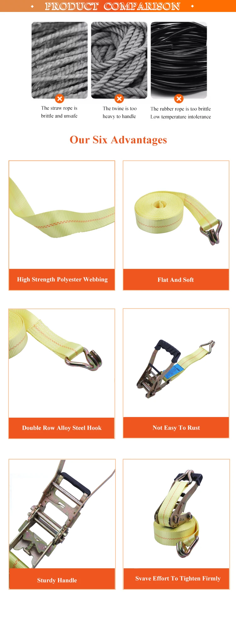 2" Finger Hook For Ratchet Tie Down Tow Truck Tire Chevron Wheel Lift (4 Pack) E - Foto 4