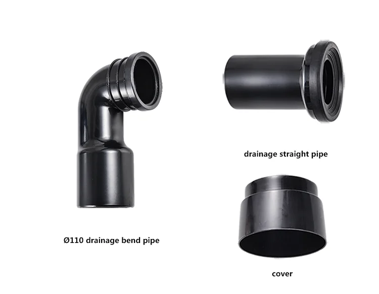 HDPE Toilet Cistern Discharge Bend Pipe Drainage Pipe with High Quality Seal Rubber