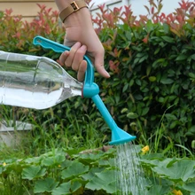 Plastic Dual Head Bottle Sprinkler, Bottle Watering Spout Bonsai Watering Can for Indoor Seedlings Plant Garden Tool