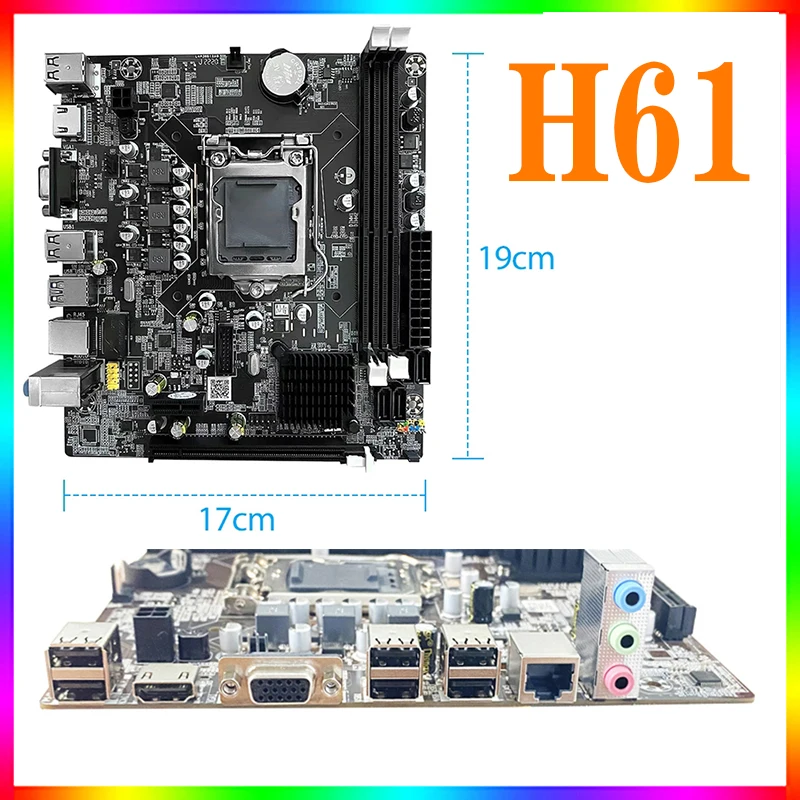 H61 Motherboard Combo Set Core I3 2130 Cpu Lga 1155 Ddr3 Memory H61 Motherboard Kit For Pc