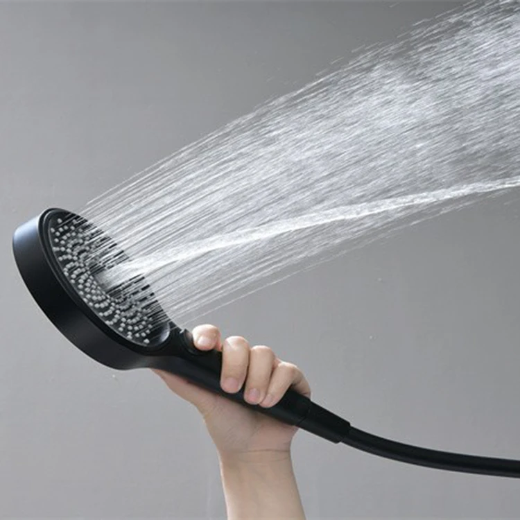 Juego de ducha de lluvia termostática oculta montada en la pared para baño