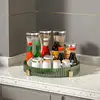 5010 Single-Layer Rotating Shelf (Translucent Green)