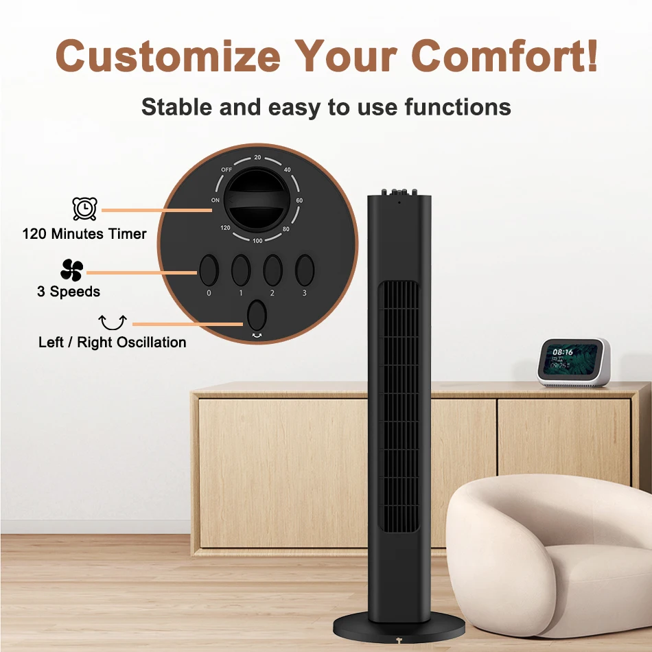 Modern Outdoor Tower, 50 W(0.07hp), Plastic - detail 8