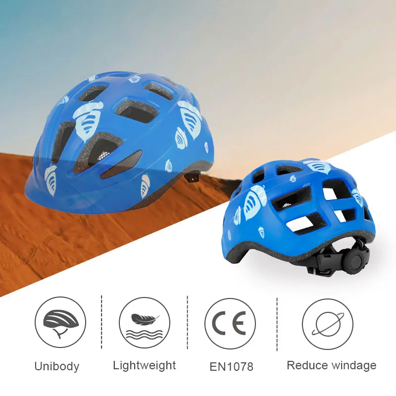Custom Children Bicycle Safety Helmet Hot Sales Kids Bike Helmet Multiple Colors Outdoor Sports
