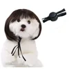 Peluca para Perro con Flequillo Estilo Bob Color Natural
