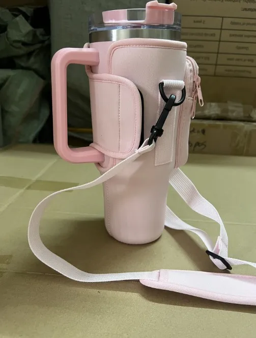40oz Tumbler Mug Holder Carrier Neoprene Water Bottle Purse Pouch Sleeve Bottle Bag Pouch Holder