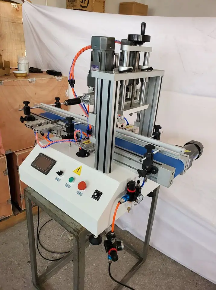 Desktop Semi-Automatic Capping Machine 220V 50HZ for 20-60mm Caps with 20-40pcs/min Speed