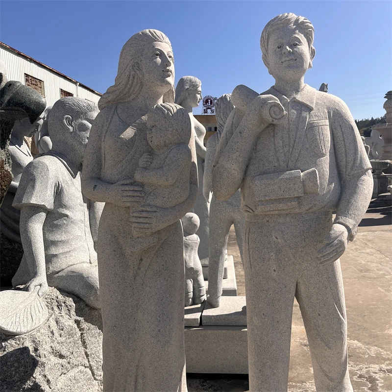 product wholesale price custom hand carved stone figure statue customized garden decoration granite figure sculpture-2