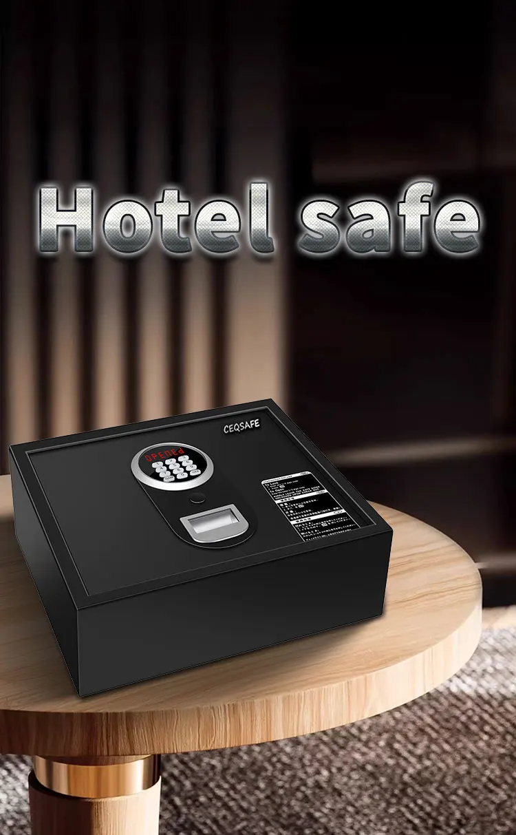 CEQSAFE Safe Box Front Top Open Laptop Hotel Home Car Hot Sale Digital Black Electronic Digital Lock 14"-17" Laptops D1541-N supplier