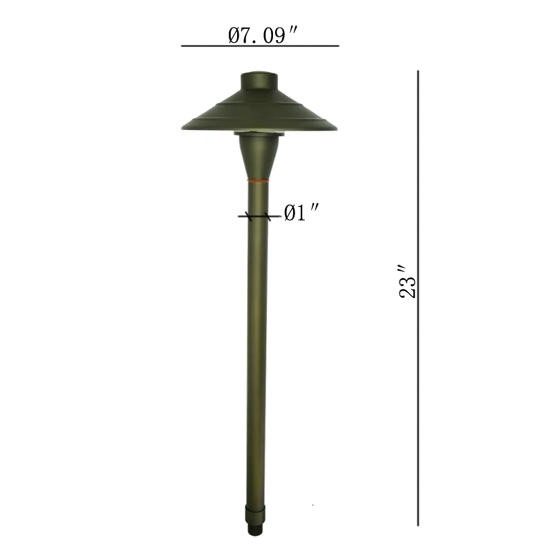 Заводская цена бронзовый латунный светильник светодиодный садовый дорожный для наружного