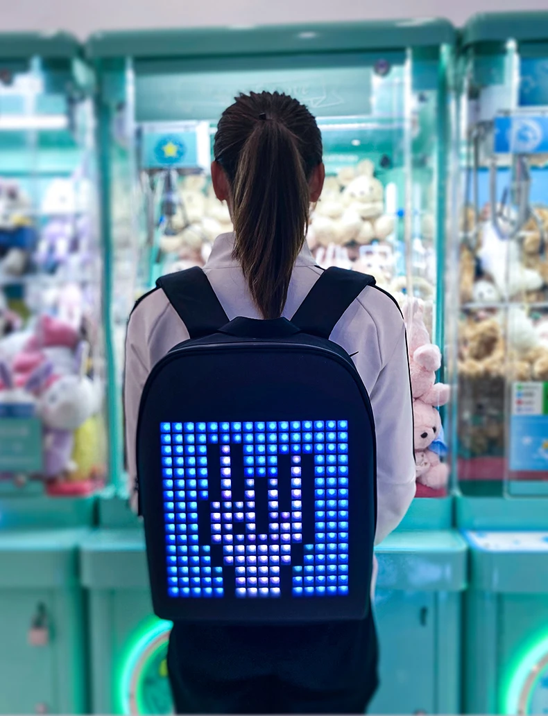 Light and Small Led Backpack Newest Smart Portable LED Bag  Mobile Controlled Lighting Led Backpack