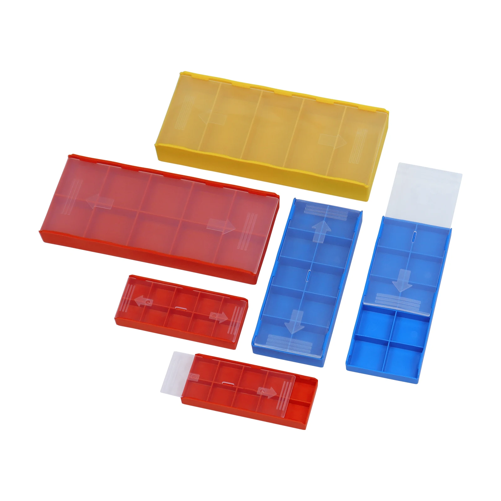 Machining Insert Box Best Selling Bidirectional Push-Pull Carbide Insert Packing Box for CNC ...