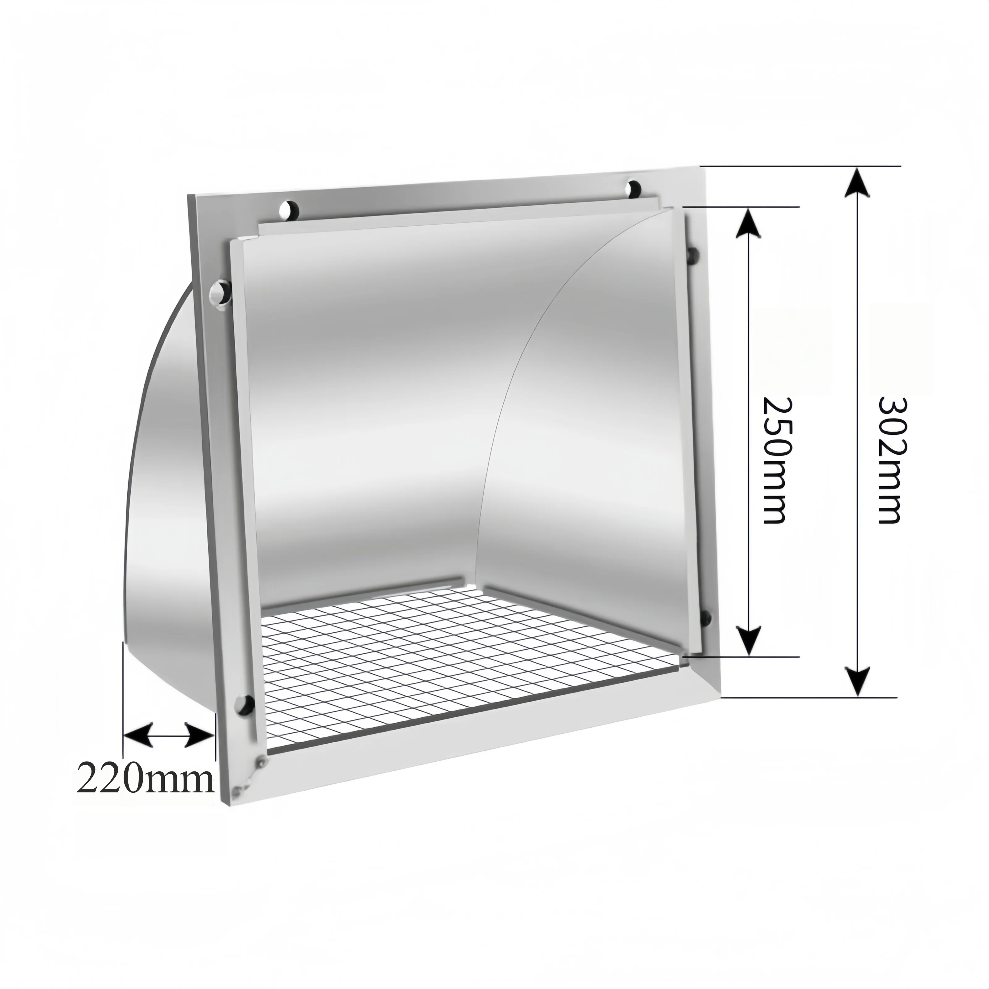 Wall-Mountable Square Vent