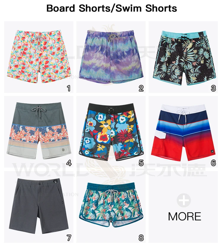 Wholesale 19" Surfcuz Surf Board Shorts 4 Way Stretch With Low Moq
