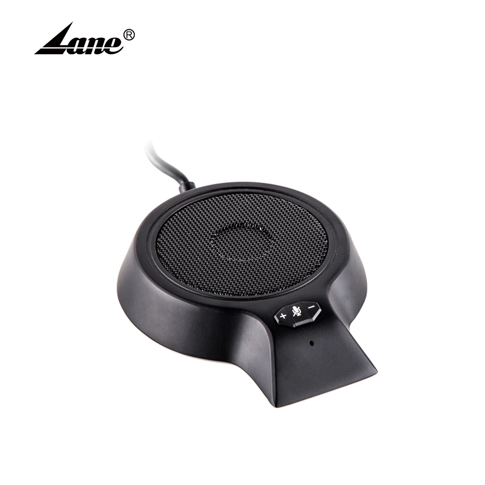 Lane M100 Pro Hot Selling Window Intercom Wired Microphone USB Conference Microphone Computer Desktop Black ABS Singing Speaker