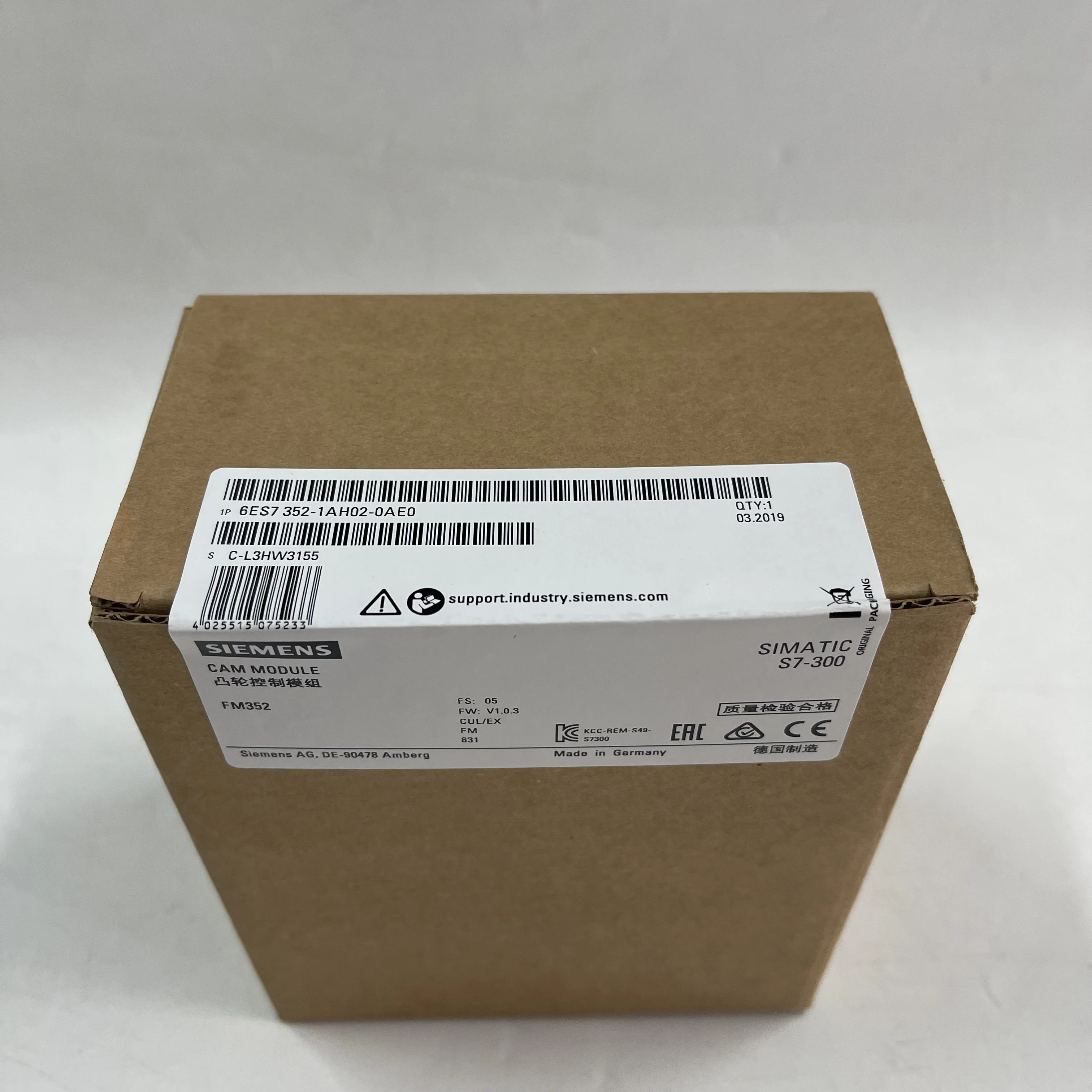 Siemens CAM Module 6ES7352-1AH02-0AE0 Siemens CAM Module 6ES7352-1AH02-0AE0