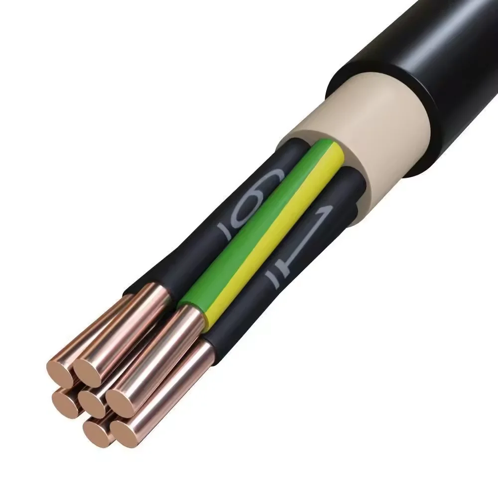 구드 NYY NYM 0.6/1kv 3 코어 구리 도체 XLPE 건설 절연 전원 와이어 케이블