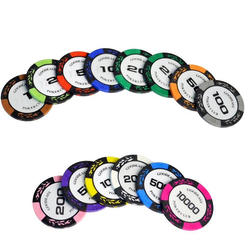 Set De Poker 40 Jetons ABS Hshenjhu - Sans Valeur Nominale - 4 Couleurs - 3x3cm - Texas Holdem