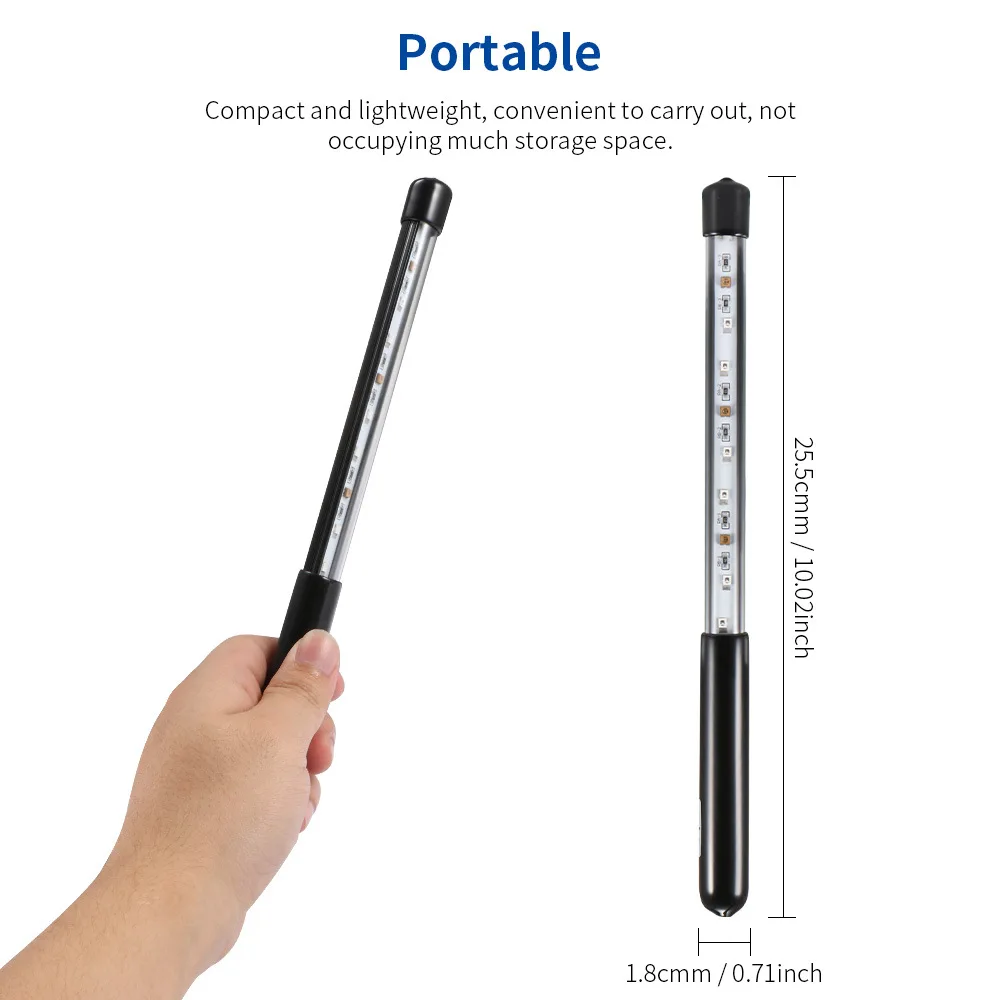 99.99% стерилизующая ручная мини дезинфекция бактерицидный шкаф ультрафиолетовая бактерицидная лампа портативная светодиодная УФ