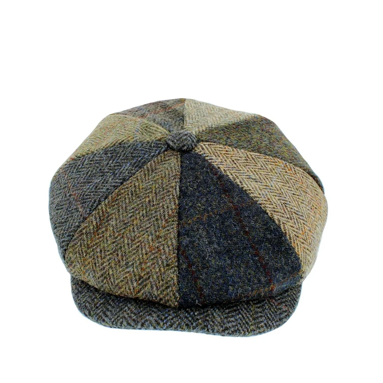 Изготовленные на заказ шерстяные фетровые береты, женские зимние твидовые шапки для мальчиков