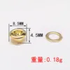 Round-edged eyelet gold 4.5mm