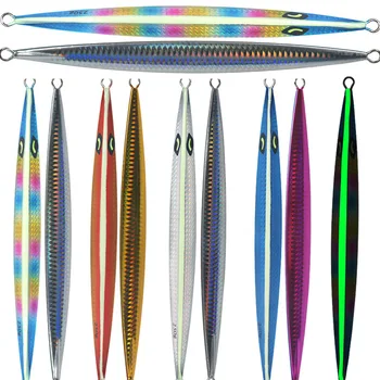 Glow-in-the-Dark Iron Plate Lead Fish Jig Bait for Deep-Sea Boat Fishing Slow-Rolling Artificial Hard Bait Without Hooks – Metal Jig – view 5