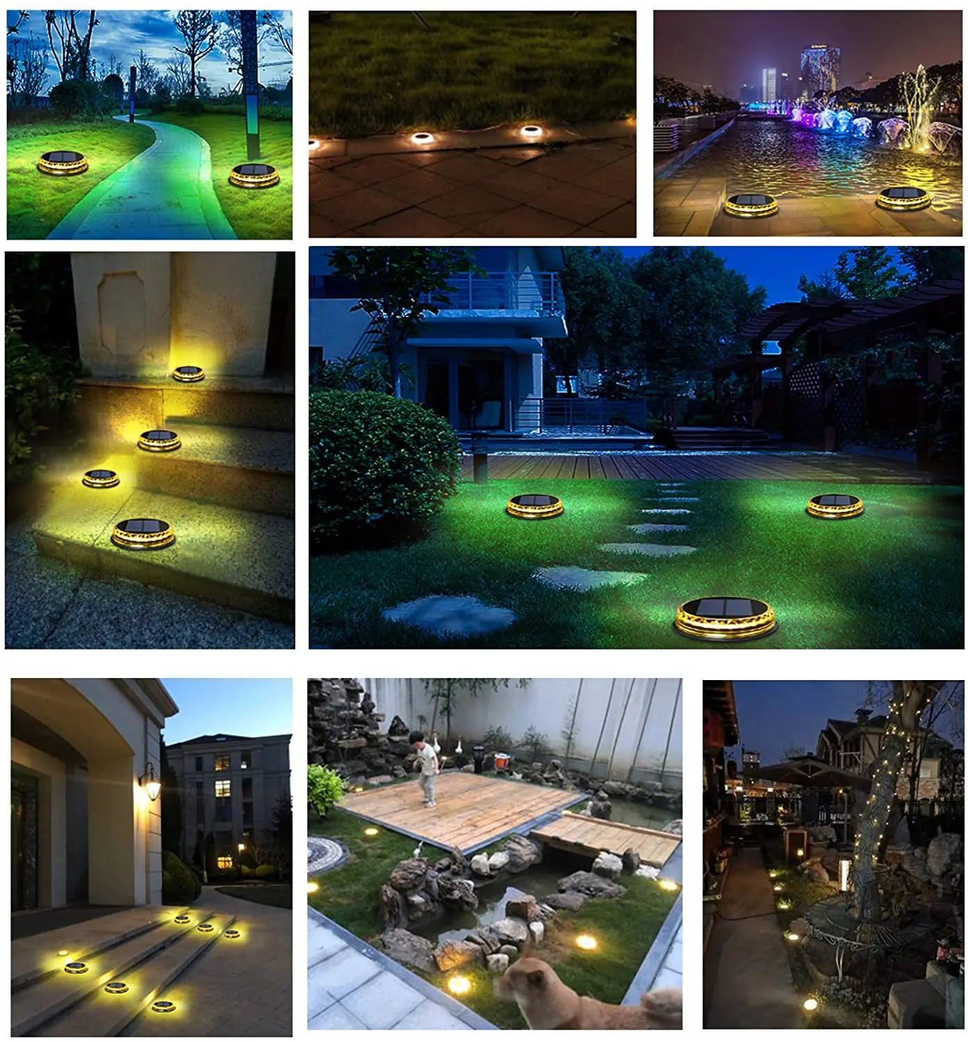 Wason New Version Upgraded 17led Ultra Bright Solar Yard Deck Stair ...