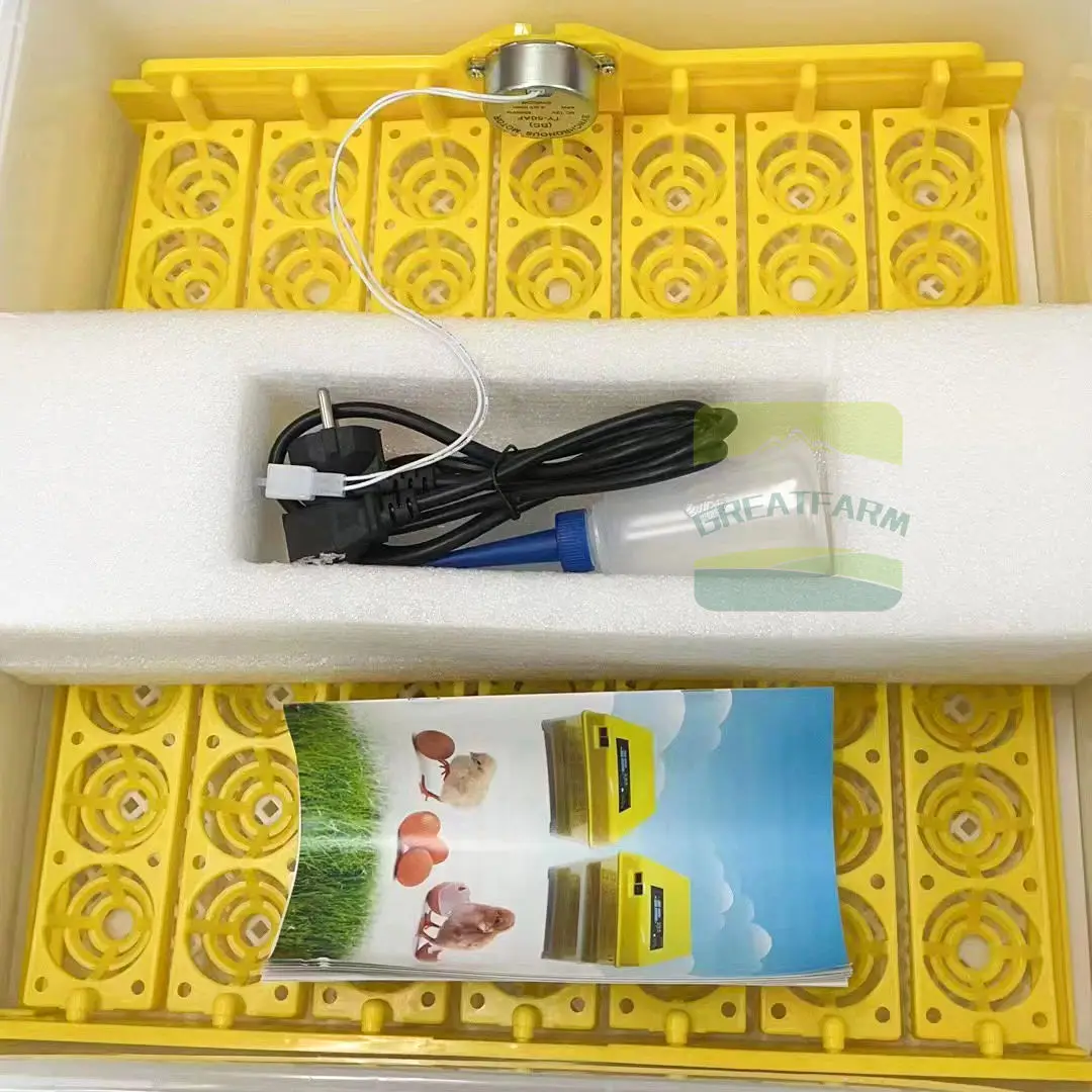 GREAT FARM Portable Small Incubator 36/48/56/72/96/112 Mini Incubator Multifunctional Automatic Egg Incubator Box