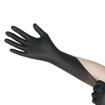 Black Powder Free Nitrile Gloves High Quality Kitchen Food Disposable Civilian Nitrile Geloves from Factory wholesale