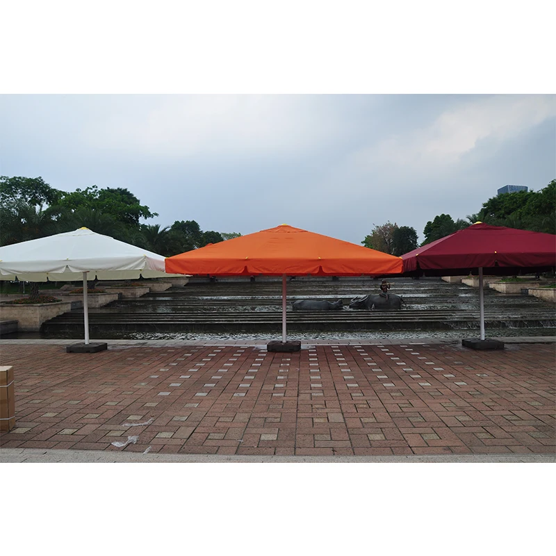 amazon patio umbrella canvas Amazon.com : PURPLE LEAF 6.5' x 6.5' Square Patio Umbrella Outdoor Table  Umbrella Aluminum Frame Market Umbrella Sun Umbrella with 8 Sturdy Ribs &  Tilt for Garden Deck Lawn & Pool Gray :