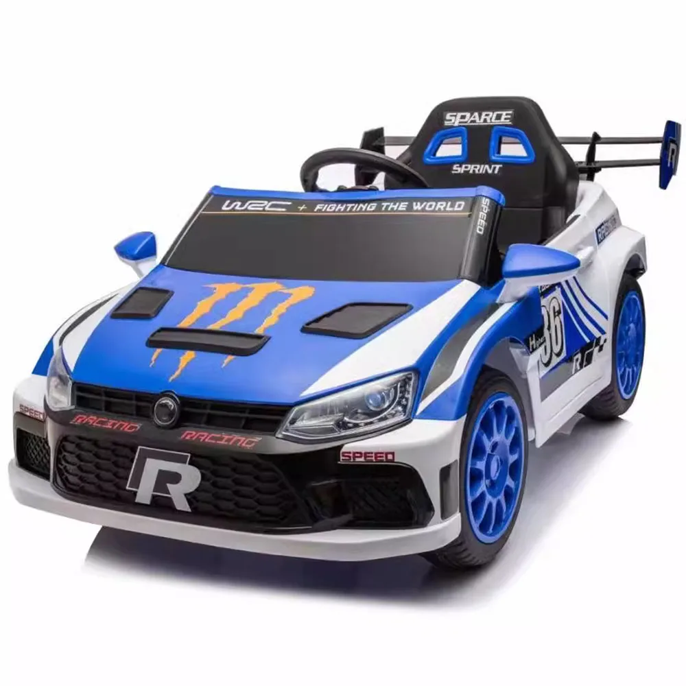 Children's Electric Baby Toy Car - Seats 1-4 Year Old Kids  Four-Wheell Remote Control Sports Car Design Remote Control Vehicle