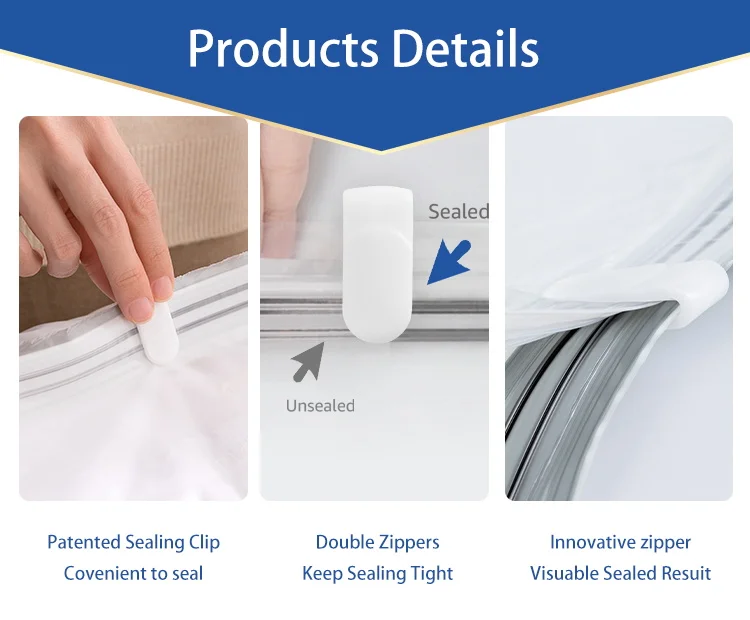 Extra Large Blankets Pa+pe 0.7c Storage Vacuum Bag With Pump Space Saver Vacuum Seal Bags Flat