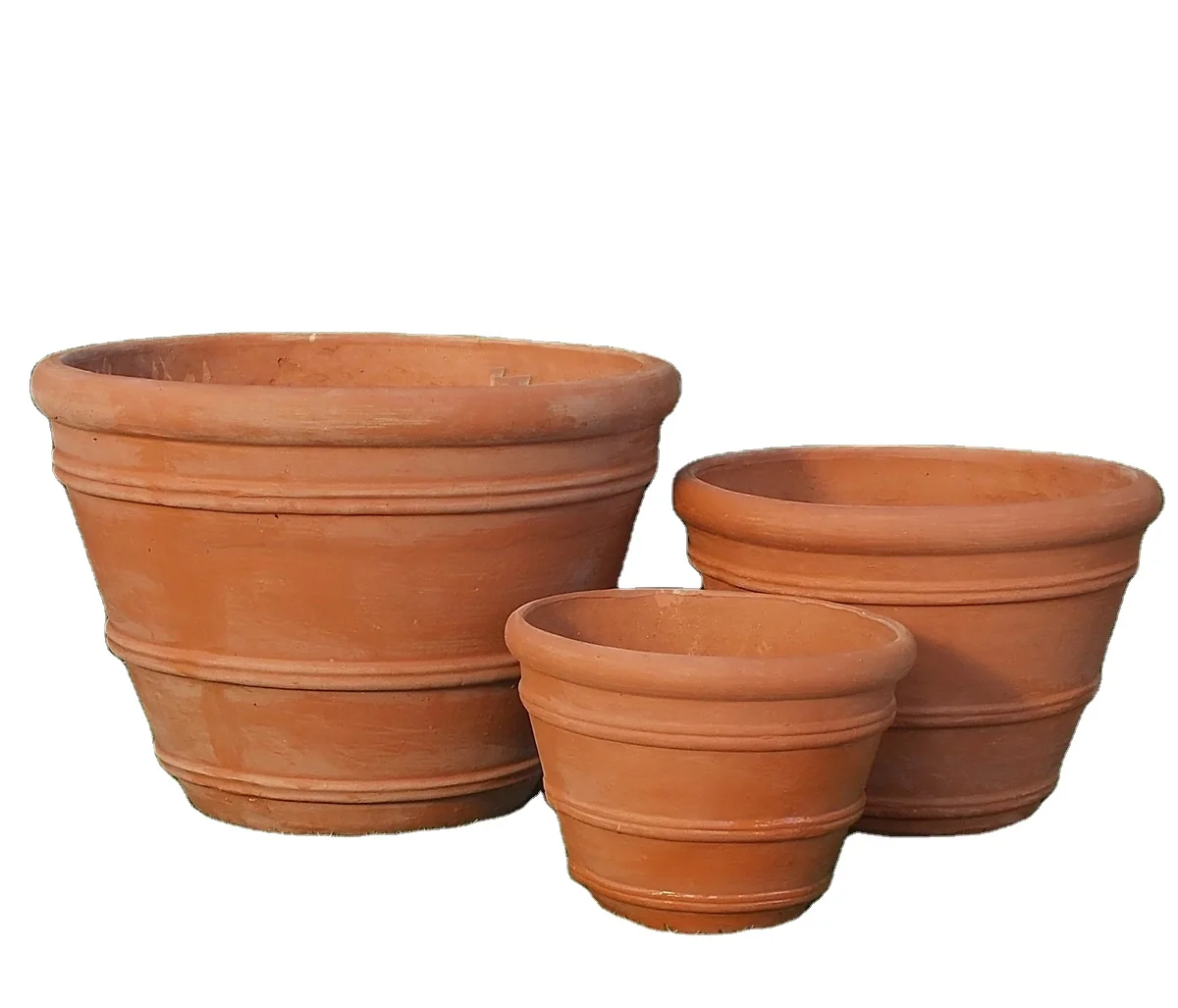Wholesale Medium Terracotta Flower Pot Ceramic Indoor Outdoor Plant Pot for Home Decoration Floor Design for Garden Room