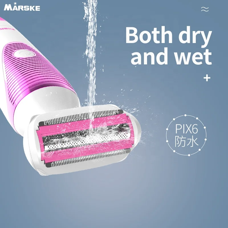 Marske Multifunctional 5in1 Lady Use Washable Electric Epilator Base Support Rechargeable Battery Household Rotating Disc