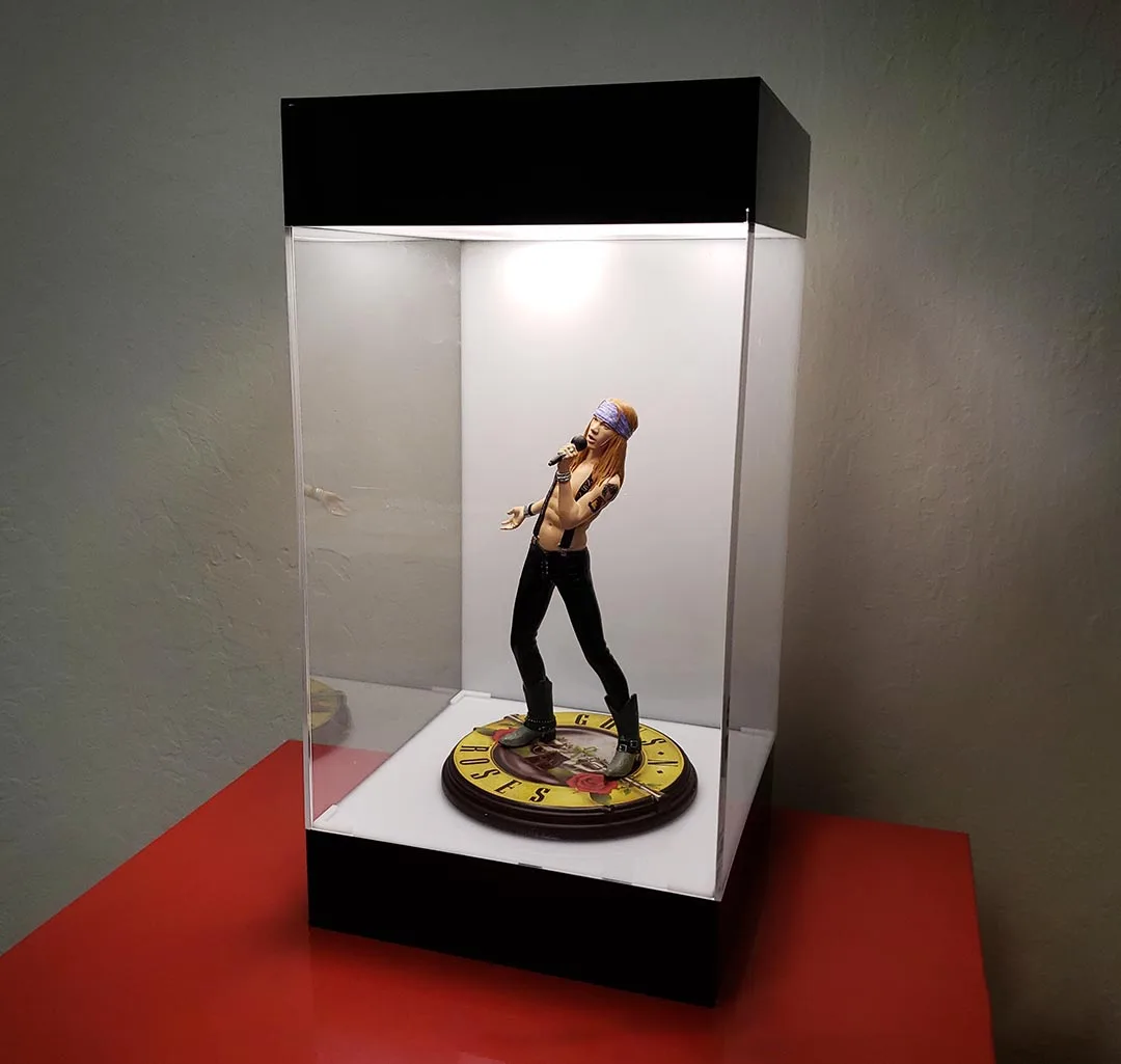 Acrylic Scale Model Car Display Box Led Lighted Display Cases For Collectibles For 1/4 Statues