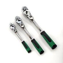 Quick Release Ratchet Wrench 48 Teeth Adjustable Metric Wrench Car Repair OEM Customization Supported