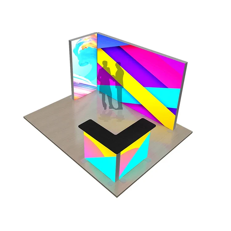 Stand espositivo TianLang con scatole luminose per esposizioni, pareti retroilluminate, stand per mostre commerciali