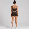 Vest+Shorts - Root brown