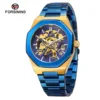 Blue dial-gold case