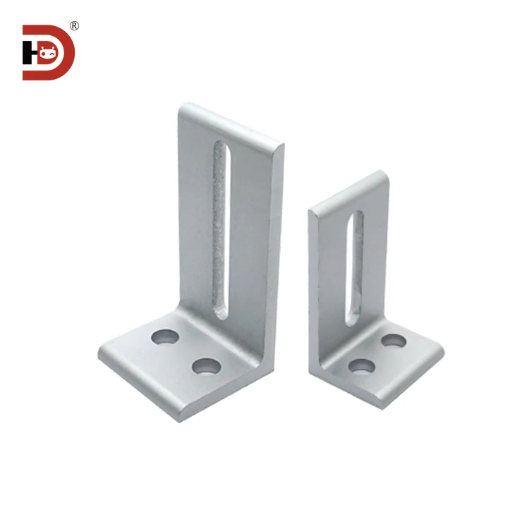 Aluminum Profiles with  Connection Angle Codes, Extruded Right Angle Fixing Parts, Unequal Adjustable Aluminum Angle Parts supplier