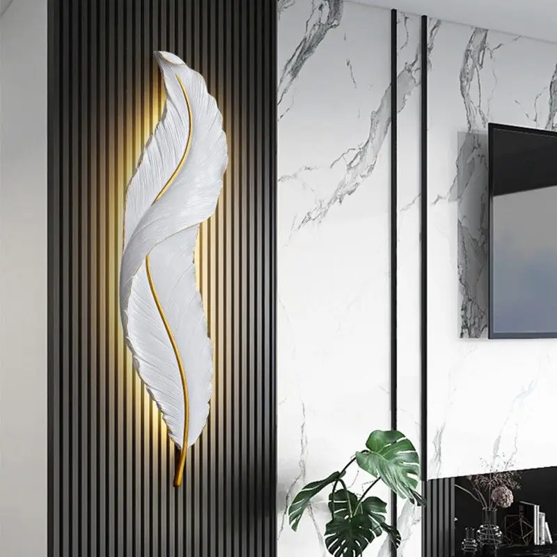 Moderni faretti LED a parete interni 220V, di alta qualità, in resina, decorativi per hotel, villa, progetto artistico per la casa, per soggiorno
