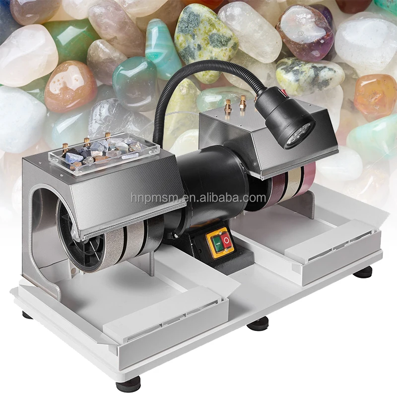 Kit De Pulido De Piedras Eléctrico – Tumbler De Rocas Con Temporizador De 7 Días, 75% Más Silencioso, Incluye Accesorios Para Hacer Joyas (EU Plug)