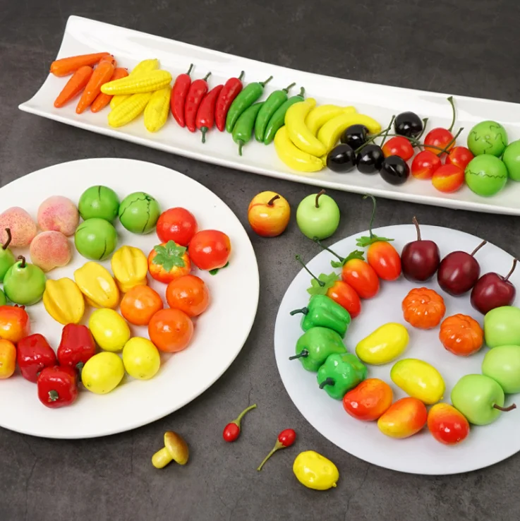 Artificial Hanging Fruits And Vegetables For Hotel Decoration Pvc