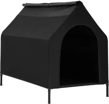 Original Pet Beds Portable Dog House with Tent Navy Blue Medium 25 Pet Cot Shade & Weather Shelter Elevated Dog Bed