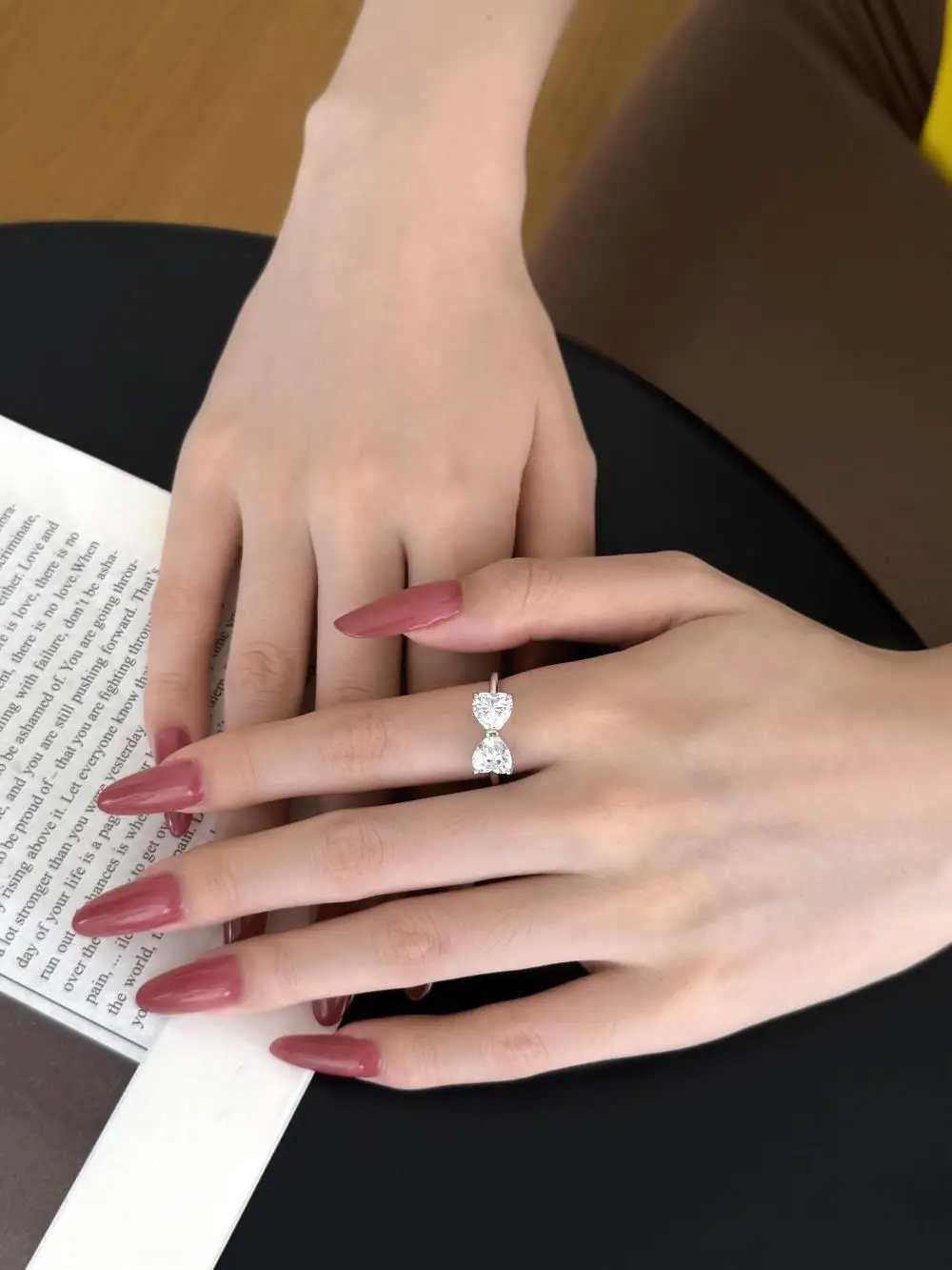KAKODIY Pink Bow Cubic Zirconia 925 Sterling Silver Fine Jewelry for Women Ring Wedding Ring detail 7